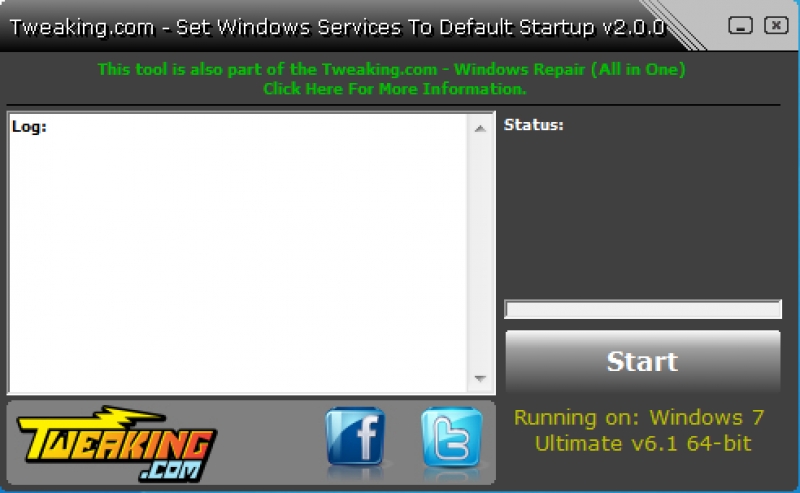 Set Windows Services To Default Startup 2.8.8