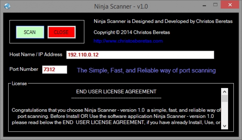 Ninja Scanner 1.0