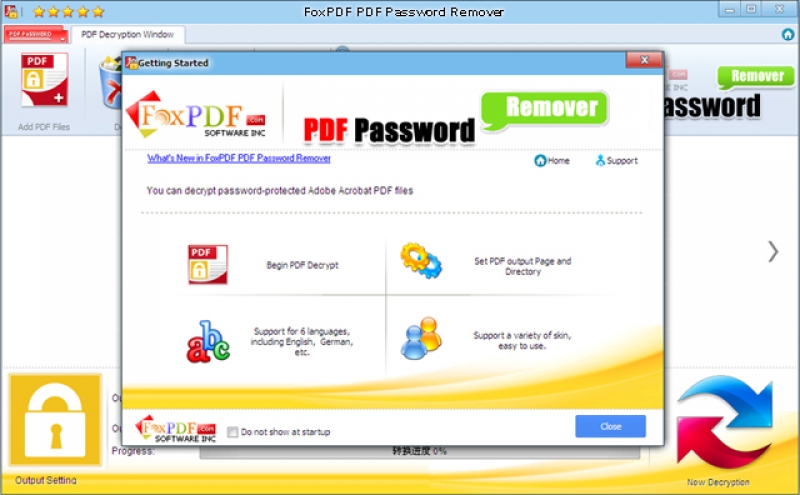 FoxPDF PDF Password Remover 3.0