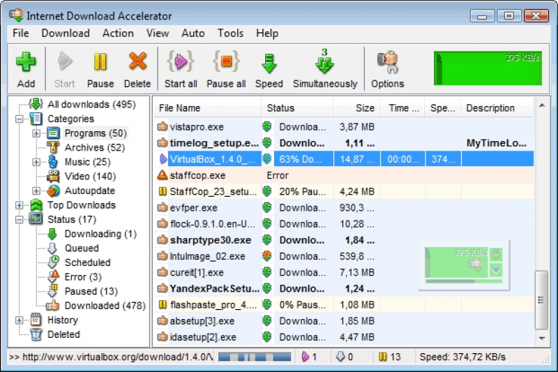 Internet Download Accelerator 6.8