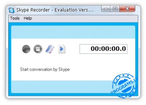 Skype Recorder - простая в управлении программа для записи голоса из