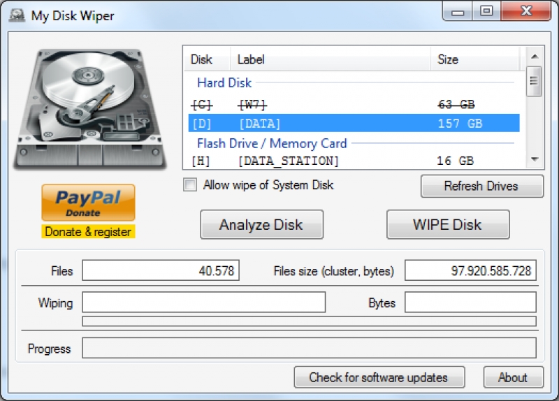 My Disk Wiper 1.10