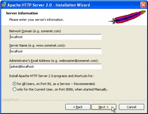 Apache HTTP Server 2.4.20