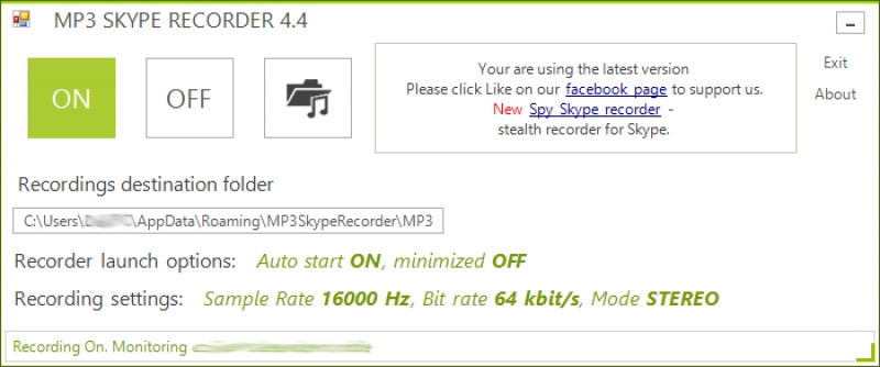 MP3 Skype Recorder 4.24
