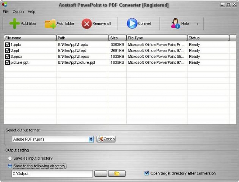 Aostsoft PowerPoin to PDF Converter 3.9.4