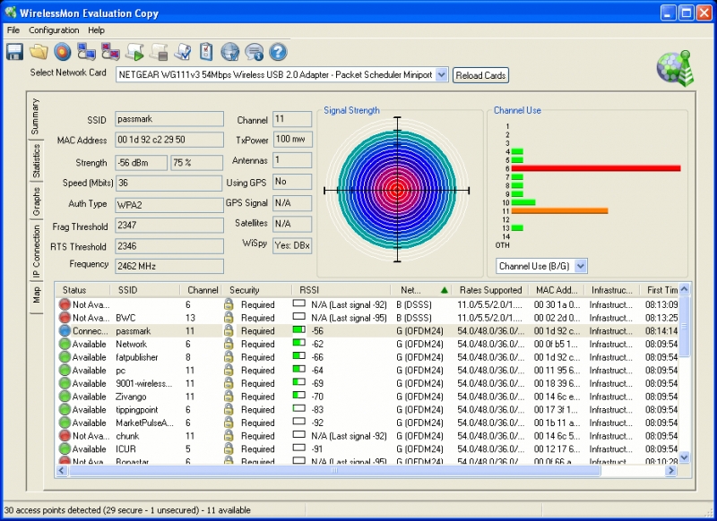 PassMark WirelessMon 4.0