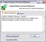 Content Advisor Password Remover 1.01
