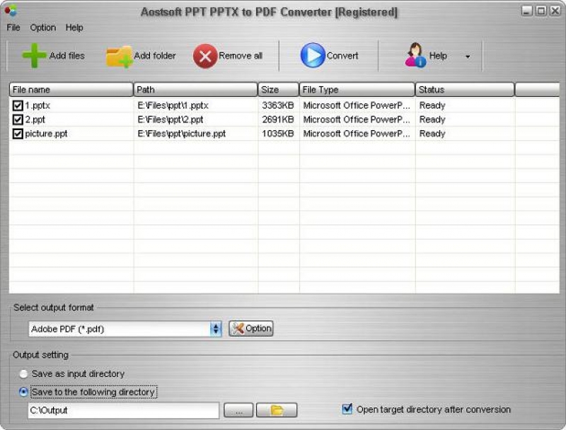 Aostsoft PPT PPTX to PDF Converter 3.9.4