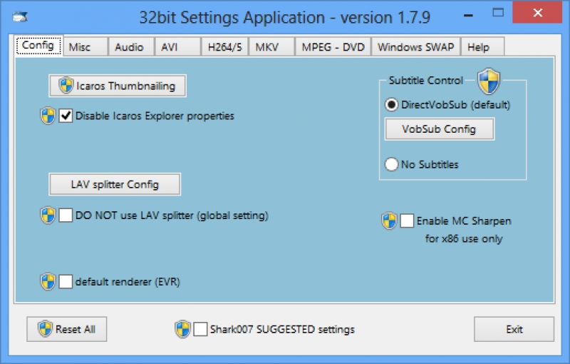 STANDARD Codecs for Windows 7, 8, 10 2.7.1