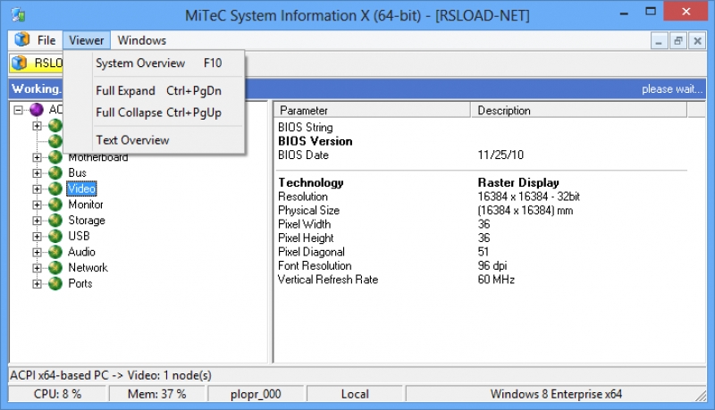 MiTeC System Information X 2.1.0