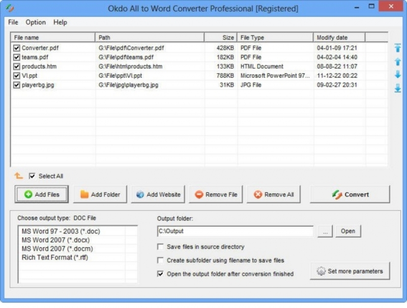 Okdo All to Word Converter Professional 5.4