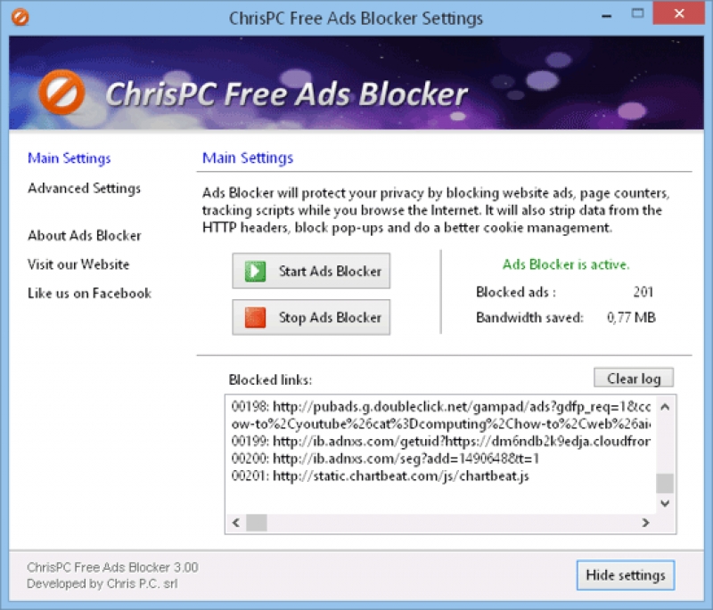 ChrisPC Free Ads Blocker 4.00