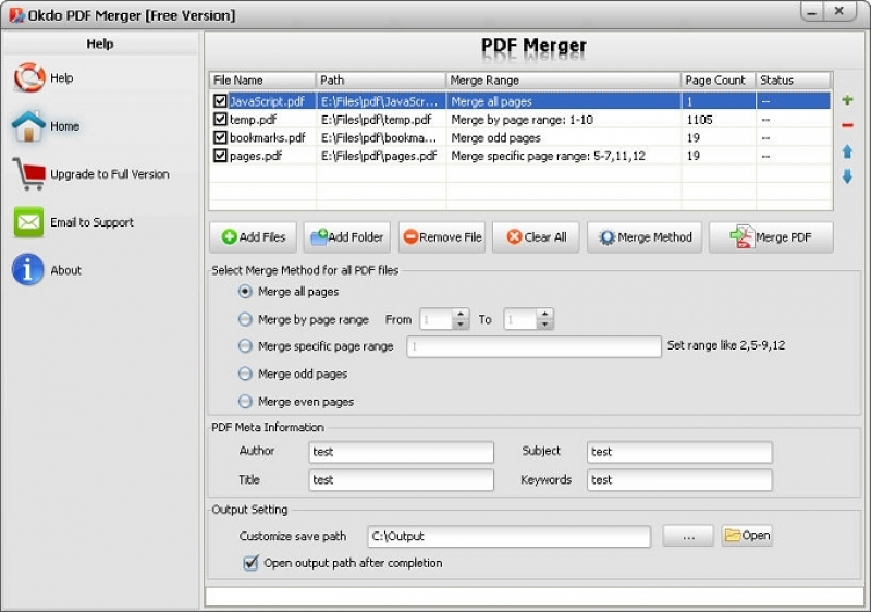 Okdo PDF Merger 2.7