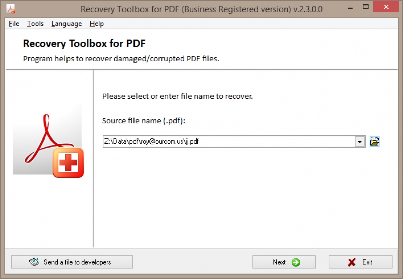 Recovery Toolbox for PDF 2.5