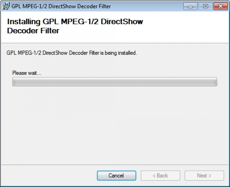 GPL MPEG-1/2 DirectShow Decoder Filter 0.1.2