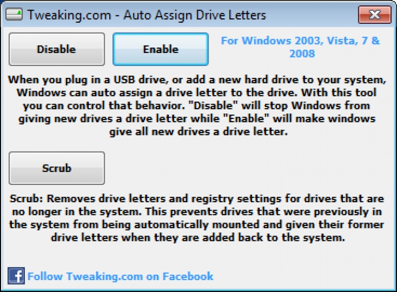 Auto Assign Drive Letters 1.0.0