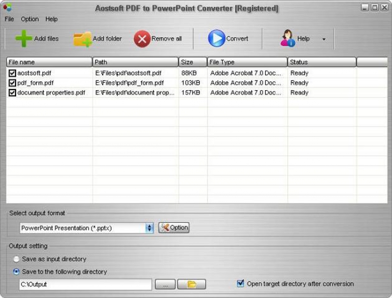 Aostsoft PDF to PowerPoint Converter 3.9.4