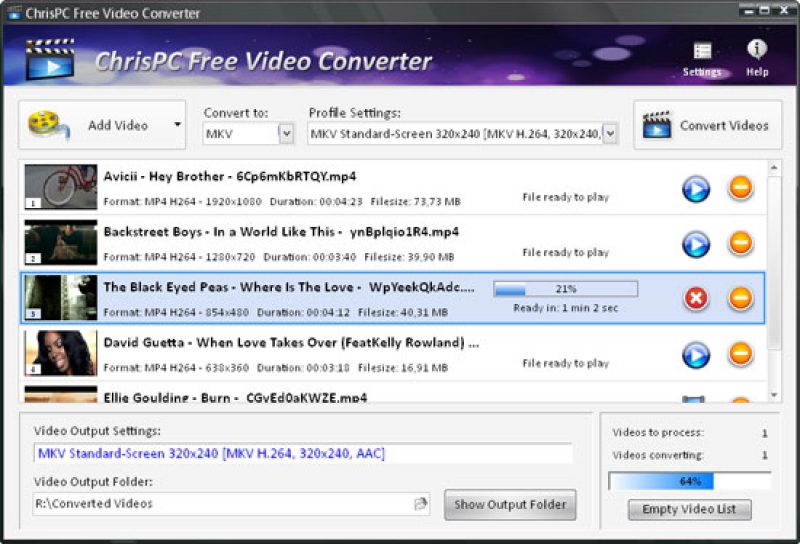 ChrisPC Free Video Converter 3.80