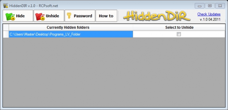 HiddenDIR 1.0 04.2011